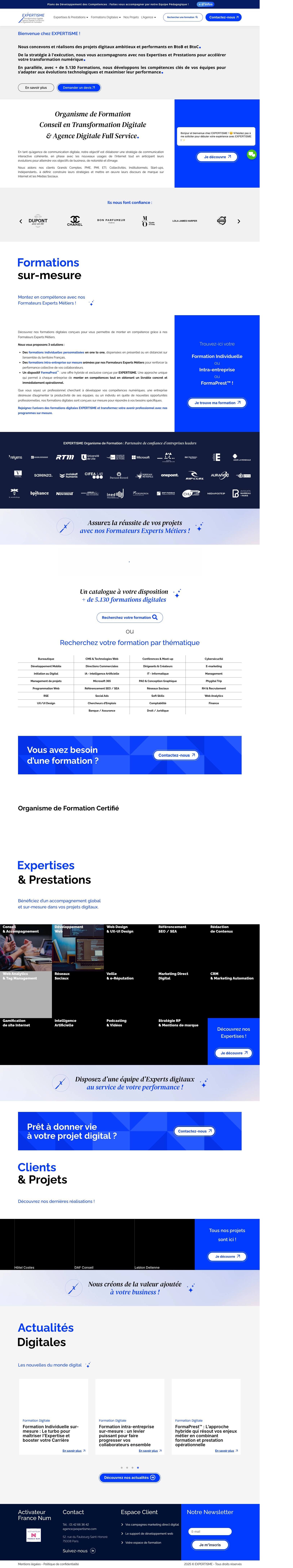 Expertisme website screenshot