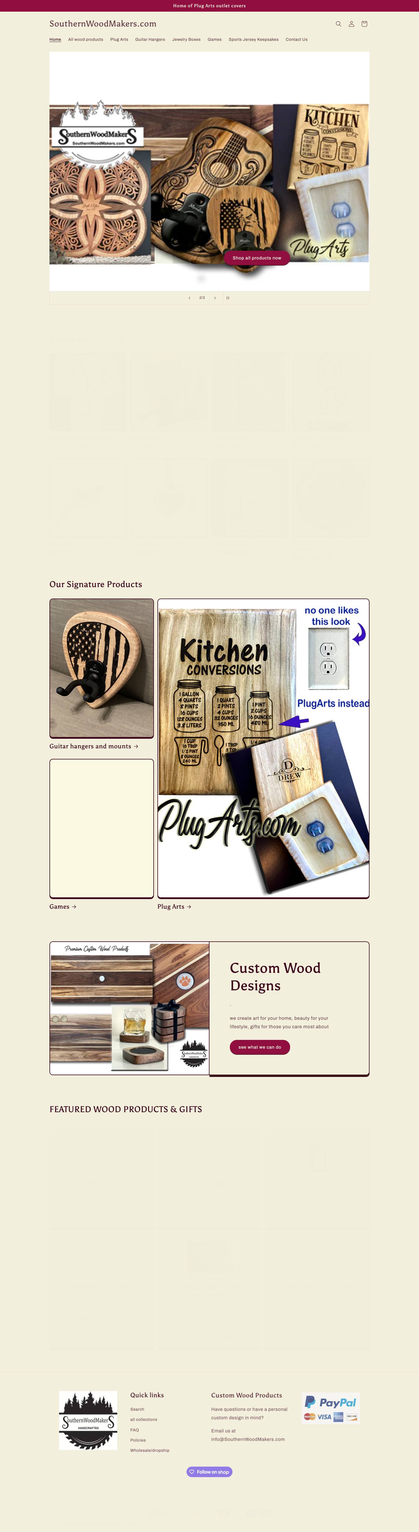 Southern Wood Makers website screenshot
